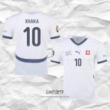 Segunda Camiseta Suiza Jugador Xhaka 2024-2025