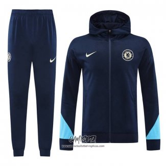 Chandal con Capucha del Chelsea 2024-2025 Azul