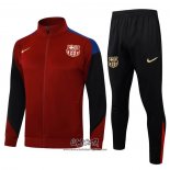 Chandal de Chaqueta del Barcelona 2024-2025 Rojo y Azul