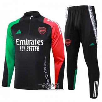 Chandal de Sudadera del Arsenal 2024-2025 Negro