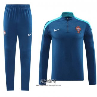 Chandal de Sudadera del Portugal 2024-2025 Azul