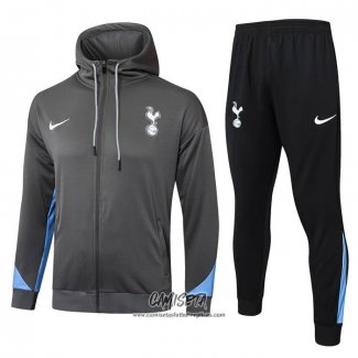 Chandal con Capucha del Tottenham Hotspur 2024-2025 Gris