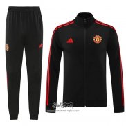 Chandal de Chaqueta del Manchester United 2024-2025 Negro