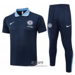 Conjunto Polo del Chelsea 2024-2025 Azul