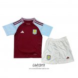 Primera Camiseta Aston Villa 2024-2025 Nino