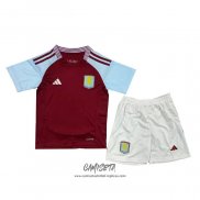 Primera Camiseta Aston Villa 2024-2025 Nino