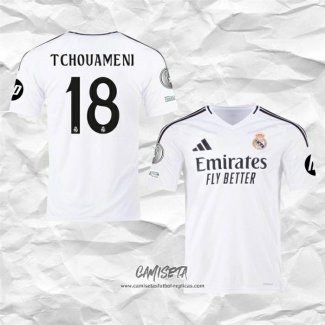 Primera Camiseta Real Madrid Jugador Tchouameni 2024-2025